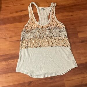 DONATED - Sequin Tank//Express Size S